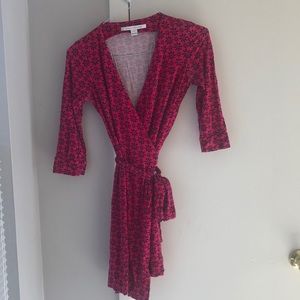 Diane Von Furstenberg New Julian 2 Mini Wrap Dress